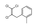 1-methyl-2-(2,3,3-trichloroprop-2-enyl)benzene结构式