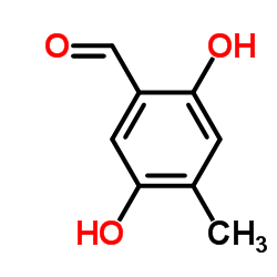 2,5-二羟基-4-甲基苯甲醛结构式