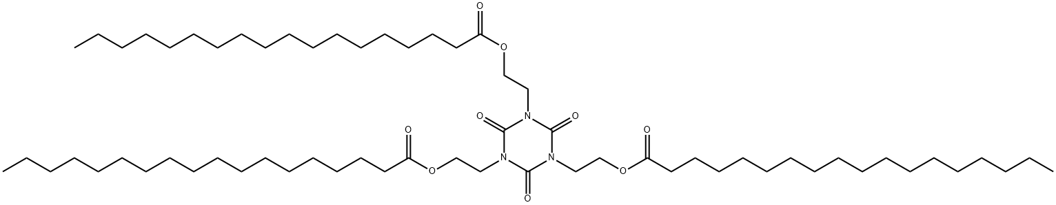 十八烷基酸[2,4,6-三氧代-1,3,5-三嗪-1,3,5-(2H,4H,6H)-三基]三-2,1-乙二酯结构式