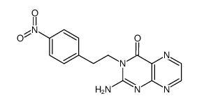 2-amino-3-[2-(4-nitrophenyl)ethyl]pteridin-4(3H)-one Structure