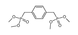 p-xylylene-α,α'-bis(phosphonic acid dimethyl ester)结构式