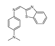 4-(1,3-benzothiazol-2-ylmethylideneamino)-N,N-dimethylaniline结构式