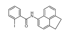 N-(1,2-dihydroacenaphthylen-5-yl)-2-iodobenzamide结构式