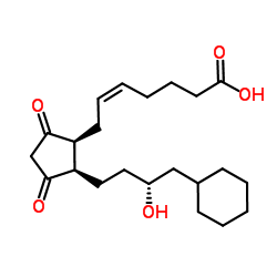 8-iso-16-cyclohexyl-tetranor Prostaglandin E2 Structure