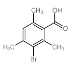 Benzoic acid, 3-bromo-2,4, 6-trimethyl- Structure
