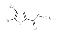 5-溴-4-甲基-2-噻吩羧酸甲酯结构式