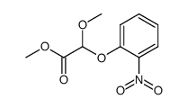 methyl α-(2-nitrophenoxy)-α-methoxyacetate Structure