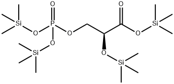 (S)-3-[[Bis(trimethylsiloxy)phosphinyl]oxy]-2-(trimethylsiloxy)propanoic acid trimethylsilyl ester结构式