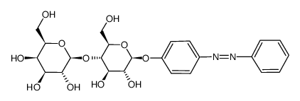 (4-phenylazo-phenyl)-(O4-α-D-glucopyranosyl-β-D-glucopyranoside)结构式