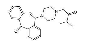 N,N-dimethyl-2-[4-(11-oxodibenzo[2,1-b:2',1'-f][7]annulen-5-yl)piperazin-1-yl]acetamide结构式