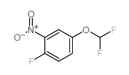 4-(Difluoromethoxy)-1-Fluoro-2-Nitrobenzene Structure