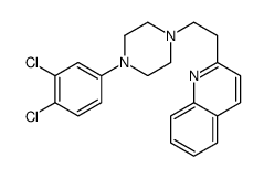2-[2-[4-(3,4-dichlorophenyl)piperazin-1-yl]ethyl]quinoline结构式