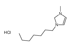 1-heptyl-3-methyl-1,2-dihydroimidazol-1-ium,chloride结构式