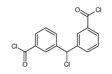 3-[(3-carbonochloridoylphenyl)-chloromethyl]benzoyl chloride Structure