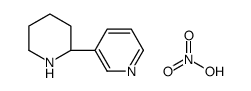 nitric acid,3-[(2S)-piperidin-2-yl]pyridine结构式