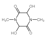 2,5-Piperazinedione,3,6-dihydroxy-1,4-dimethyl-(9CI)结构式