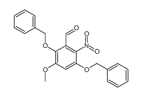 5-methoxy-2-nitro-3,6-bis(phenylmethoxy)benzaldehyde Structure