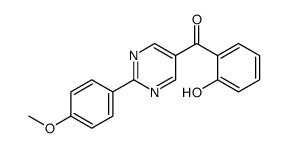 (2-hydroxyphenyl)-[2-(4-methoxyphenyl)pyrimidin-5-yl]methanone Structure