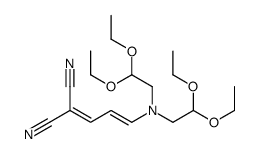 2-[3-[bis(2,2-diethoxyethyl)amino]prop-2-enylidene]propanedinitrile Structure