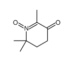 2,2,6-trimethyl-1-oxido-3,4-dihydropyridin-1-ium-5-one结构式