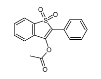 3-Acetoxy-2-phenyl-benzothiophen-1,1-dioxid结构式