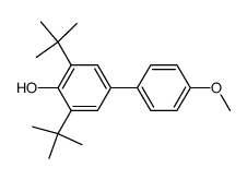 2,6-di-tert-butyl-4-(4'-methoxyphenyl)phenol Structure