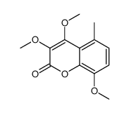 3,4,8-trimethoxy-5-methylchromen-2-one结构式