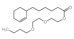 2-(2-butoxyethoxy)ethyl 6-(1-cyclohex-2-enyl)hexanoate结构式