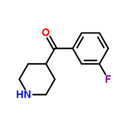 4-(3-氟苯酰基)哌啶结构式