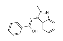 N-(2-methylbenzimidazol-1-yl)benzamide结构式