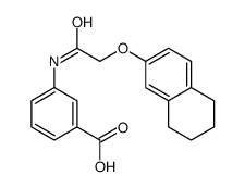 3-(2-(5,6,7,8-四氢萘-2-基氧基)乙酰氨基)苯甲酸结构式