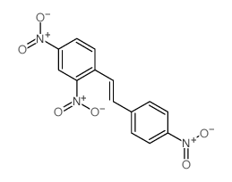 2,4-dinitro-1-[2-(4-nitrophenyl)ethenyl]benzene Structure