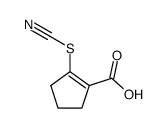 2-thiocyanato-cyclopent-1-enecarboxylic acid Structure