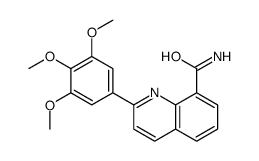 2-(3,4,5-trimethoxyphenyl)quinoline-8-carboxamide结构式