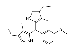 4-ethyl-2-[(4-ethyl-3-methyl-1H-pyrrol-2-yl)-(3-methoxyphenyl)methyl]-3-methyl-1H-pyrrole Structure