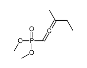 1-dimethoxyphosphoryl-3-methylpenta-1,2-diene结构式