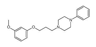 1-[3-(3-methoxyphenoxy)propyl]-4-phenylpiperazine结构式