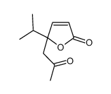 5-(2-oxopropyl)-5-propan-2-ylfuran-2-one结构式