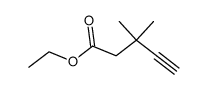 ethyl 3,3-dimethyl-4-pentynoate结构式