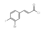 (E)-3-(3-BROMO-4-FLUOROPHENYL)ACRYLOYLCHLORIDE结构式