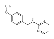 2-Pyrimidinamine,N-[(4-methoxyphenyl)methyl]- Structure