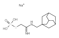 Ethanimidamide,2-(phosphonothio)-N-(tricyclo[3.3.1.13,7]dec-1-ylmethyl)-, monosodium salt(9CI) Structure