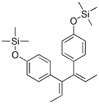 Silane, [(1,2-diethylidene-1,2-ethanediyl)bis(4,1-phenyleneoxy)]bistri methyl-, (E,E)-结构式