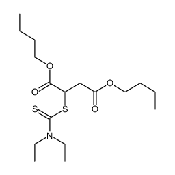 dibutyl [[(diethylamino)thioxomethyl]thio]succinate Structure