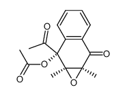 r-1-acetoxy-1-acetyl-c-2,c-3-dimethyl-t-2,t-3-epoxy-1,2,3,4-tetrahydronaphthalen-4-one结构式