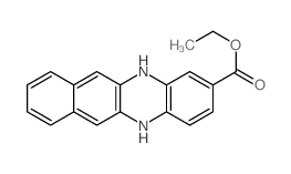 BENZO(b)PHENAZINE-2-CARBOXYLIC ACID, 5,12-DIHYDRO-, ETHYL ESTER结构式