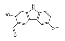 2-hydroxy-6-methoxy-9H-carbazole-3-carbaldehyde Structure