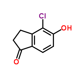 4-Chloro-5-hydroxy-1-indanone Structure