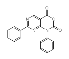 1,7-二苯基-1H-嘧啶并[4,5-d][1,3]噁嗪-2,4-二酮结构式