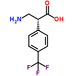 (R)-3-氨基-3-(4-三氟甲基苯基)丙酸结构式